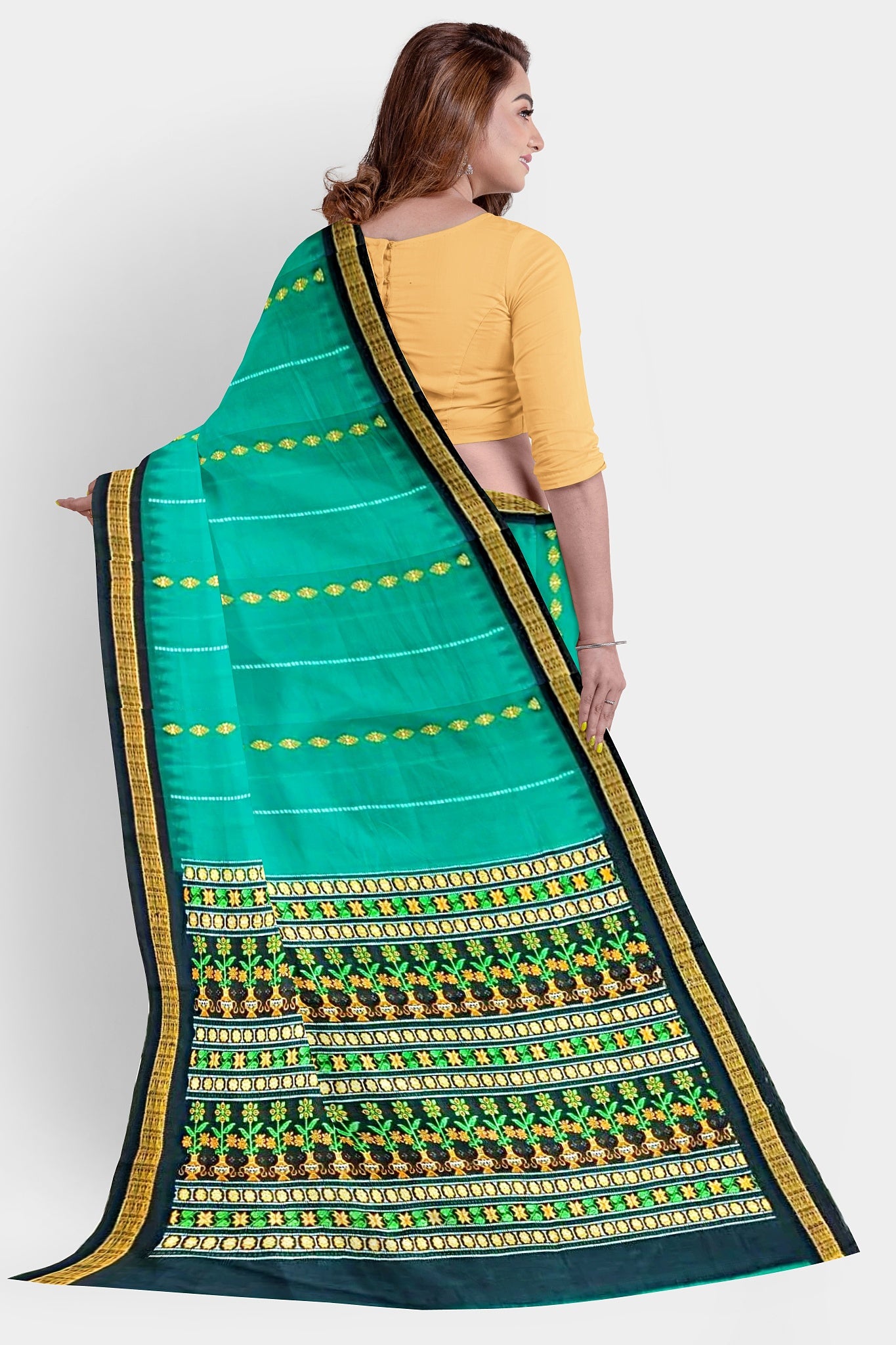 Handcrafted  Cotton Saree : Traditional Bodybandh Woven Saree From Artisans Of Odisha