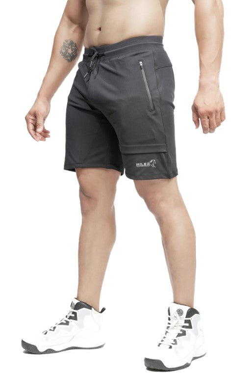 LYCRA DRY FIT SHORTS for Men By Miler (Black)