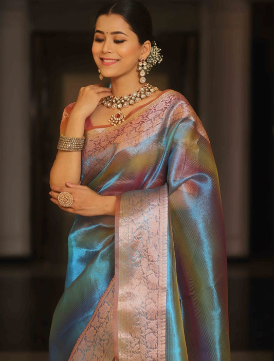 tissue silk saree